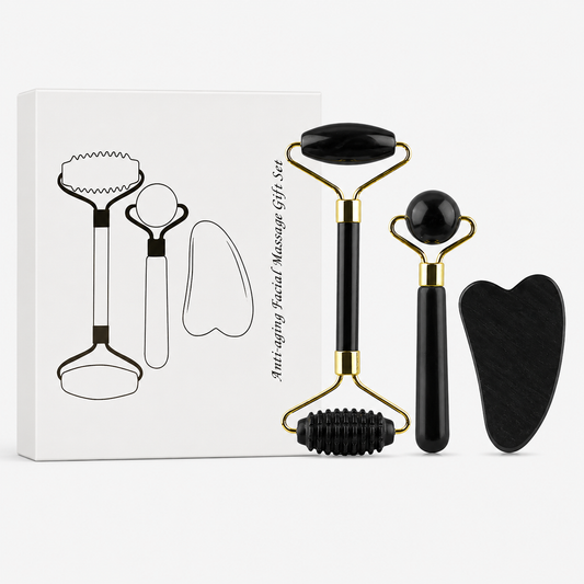 Jade Roller And Gua Sha Set 3 in 1